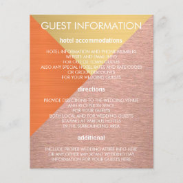 Flyer Inserção De Informações Sobre Casamento Moderno De