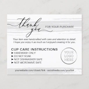 Flyer Inserto para Loja de Cuidados com Tumbler