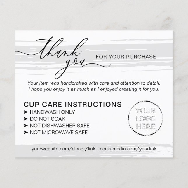 Flyer Inserto para Loja de Cuidados com Tumbler (Frente)