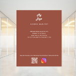 Flyer Instagram o logotipo de negócios do Terracotta qr<br><div class="desc">Personalize e adicione o logotipo,  o nome,  o endereço,  o texto,  o seu próprio código QR à sua conta instagram. Terracotta,  terra poeirenta de fundo colorido.</div>