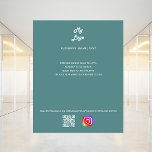 Flyer Instagrama de código qr do logotipo verde da Dusty<br><div class="desc">Personalize e adicione o logotipo,  o nome,  o endereço,  o texto,  o seu próprio código QR à sua conta instagram. Fundo cor verde empoeirado.</div>
