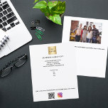 Flyer Instagrama de código qr para foto do logotipo da e<br><div class="desc">Fundo branco. Personalize e adicione o logotipo,  o nome,  o endereço,  o texto,  o seu próprio código QR à sua conta instagram. Voltar: adicione uma foto e mais texto.</div>