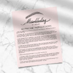 Flyer Instrução de Pós-Tratamento da Microbexiga Cor-de-<br><div class="desc">Instrução De Microbexiga Pós-Alça Elegante Folhas Rosa Espelhadas.</div>