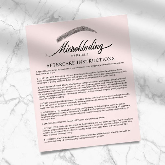 Flyer Instrução de Pós-Tratamento da Microbexiga Cor-de- (Criador carregado)