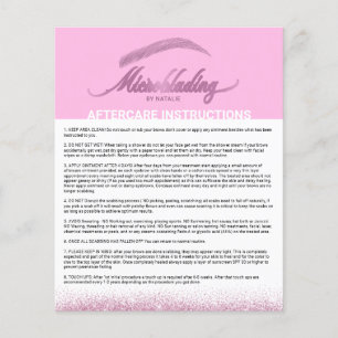 Flyer Instrução de Pós-tratamento de Microborização