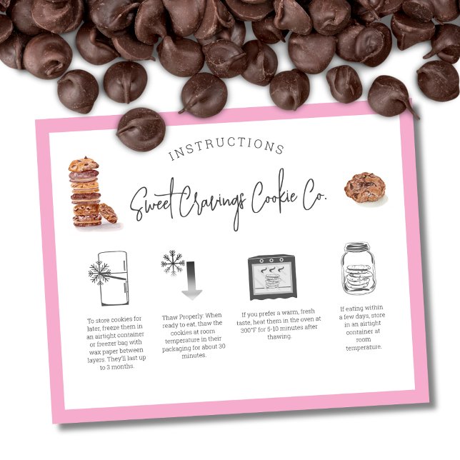 Flyer Instruções de Cuidado com Biscoitos  (Criador carregado)