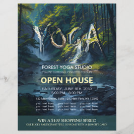 Flyer Instrutor de Meditação de Texto Oculto do Chic For