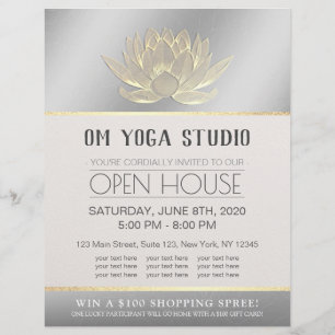 Flyer Instrutor de Meditação do YOGA Studio Open House