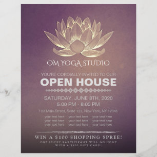 Flyer Instrutor de Meditação do YOGA Studio Open House