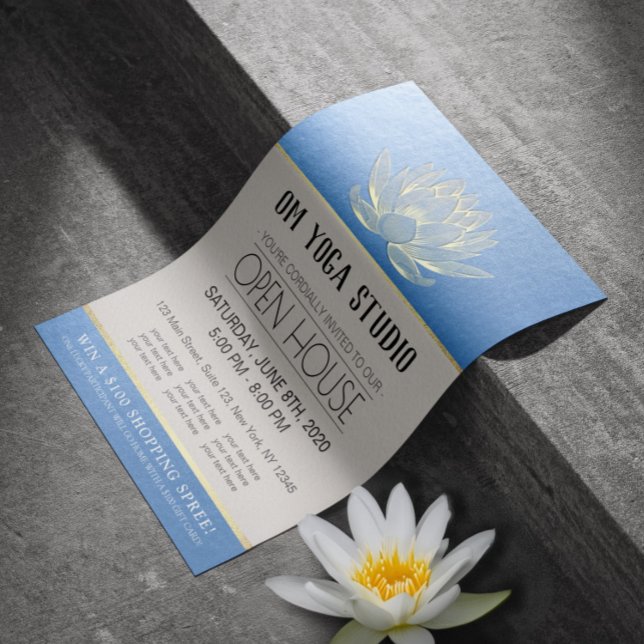 Flyer Instrutor de Meditação do YOGA Studio Open House L (Criador carregado)