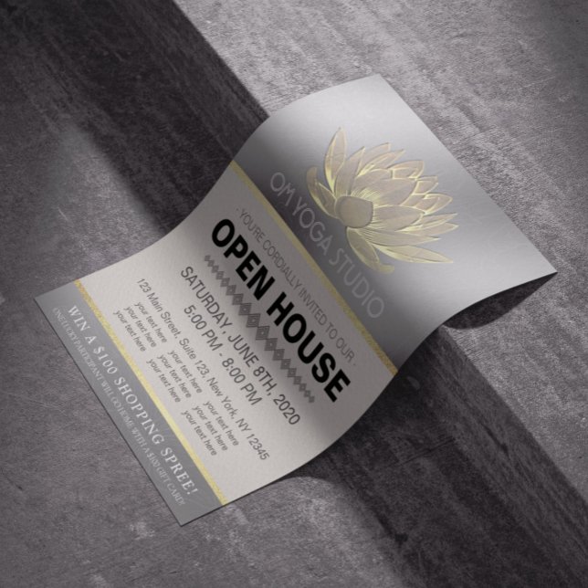 Flyer Instrutor de Meditação do YOGA Studio Open House L (Criador carregado)