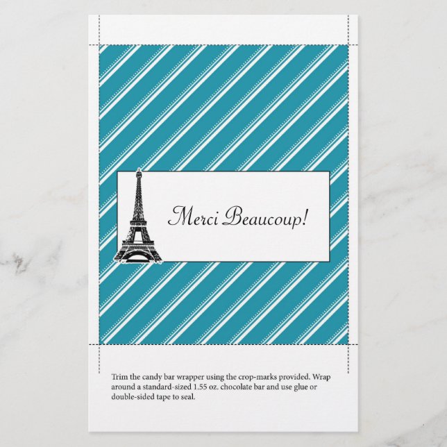 Flyer Invólucro de Bar doce | Obrigado (Frente)