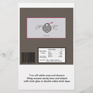 Flyer Invólucro de coração Grande Arrasto de Hershey