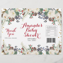 Invólucro de saco de batata frita floral branco de