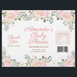 Flyer Invólucro de Saco de Batata Frita Floral de Floco<br><div class="desc">Invólucro de Saco de Batata Frita Floral de Floco de Neve Rosa de Inverno</div>