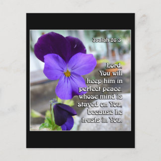 Flyer Isaiah 26v3 - Paz perfeita - Flor