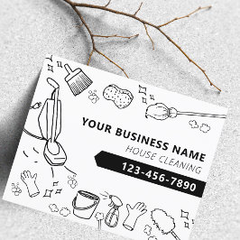 Flyer Janitorial de Limpeza de Casa Moderna