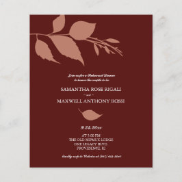 Flyer Janto de Ensaio de Casamento de Orçamento Convite