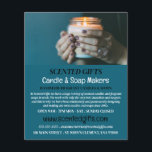 Flyer Jar Candle, Vela e Soap Maker Publicidade<br><div class="desc">Velas De Jar,  Velas E Soap Maker De Publicidade Na Loja De Cartão de visita.</div>