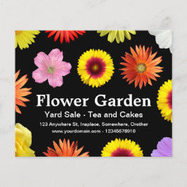 Flyer Jardim de Flores - Preto