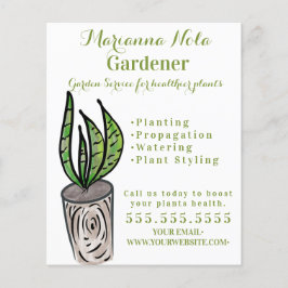 Flyer Jardinagem Paisagismo Jardineiro Plantas Negócios