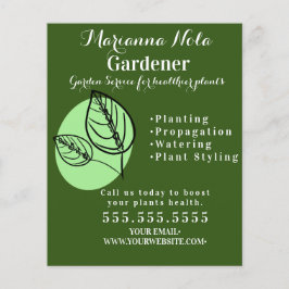Flyer Jardinagem Paisagismo Jardineiro Plantas Negócios