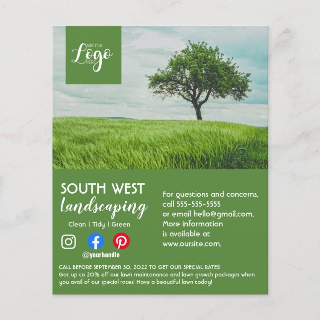 Flyer jardineiro paisagista cirurgião arborista (Frente)