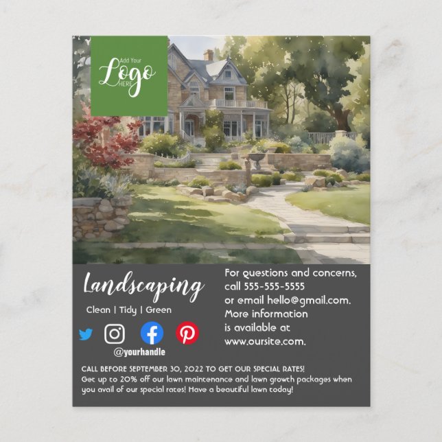 Flyer jardineiro paisagista cirurgião arborista (Frente)