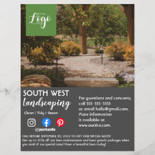 Flyer jardineiro paisagista cirurgião arborista