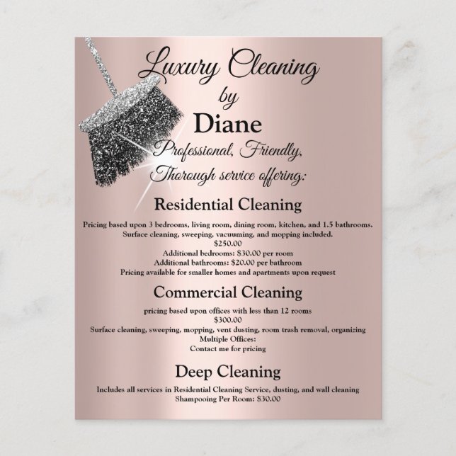 Flyer Jasmine Clearing House Mantendo Rosa Silver (Frente)