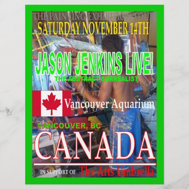 FLYER JASON JENKINS AO VIVO NO CANADÁ (Frente)