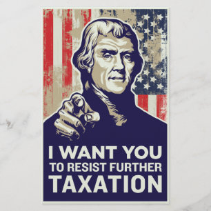 Flyer Jefferson eu quero-o taxar o insecto da