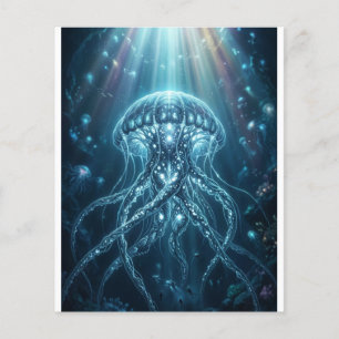 Flyer "Jelifeira Acrílica Bioluinescente Moderna em Supo
