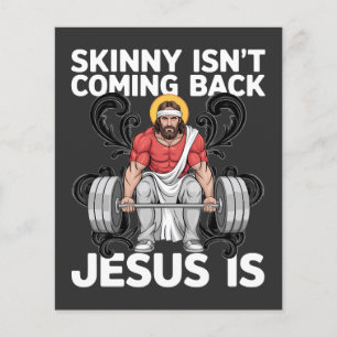 Flyer Jesus Academia de Ginástica Magro Não Está Voltand