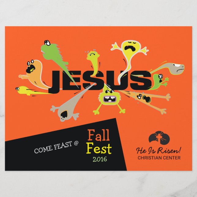 Flyer Jesus Assustador (Frente)