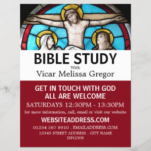 Flyer Jesus na Cruz, Bíblia cristã