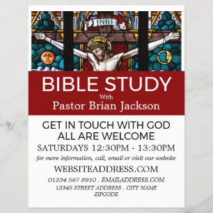 Flyer Jesus na Cruz, Bíblia cristã