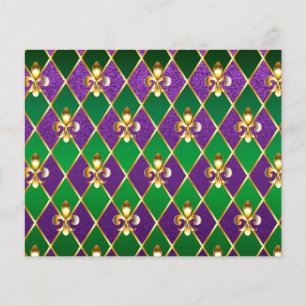 Flyer Jewelry Background Mardi Gras
