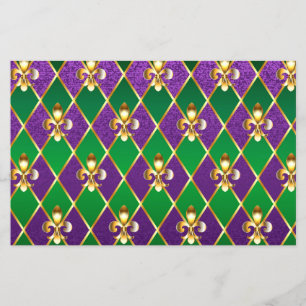 Flyer Jewelry Background Mardi Gras