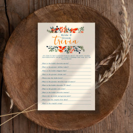 Flyer Jogo Blooming Botanicals Brilhante e Grove Trivia