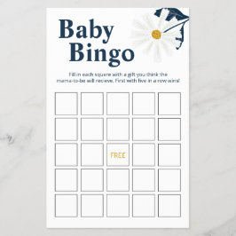 Flyer Jogo de Bingo Bebê Margarida