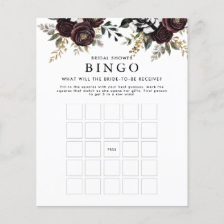 Flyer Jogo de Bingo para Chá de Noiva