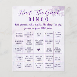 Flyer Jogo de Bingo Personalizado para Convidados com Es
