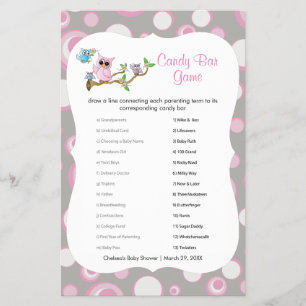 Flyer Jogo de Carro Docinho, Bebê Rosa e Cinza