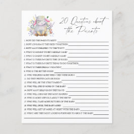 Flyer Jogo de cordeiro | 20 perguntas sobre os pais