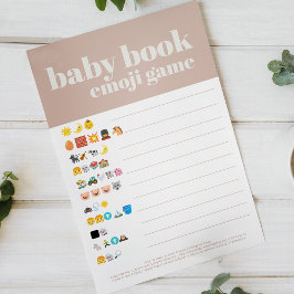 Flyer Jogo de Emoji do Livro de Bebê com Tipografia de A