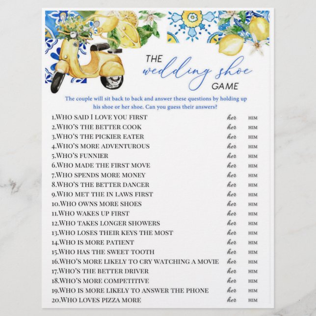 Flyer Jogo do Calçado do Tema Limon (Frente)