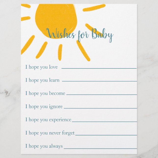 Flyer Jogos chás de fraldas para cá vem o filho (Frente)