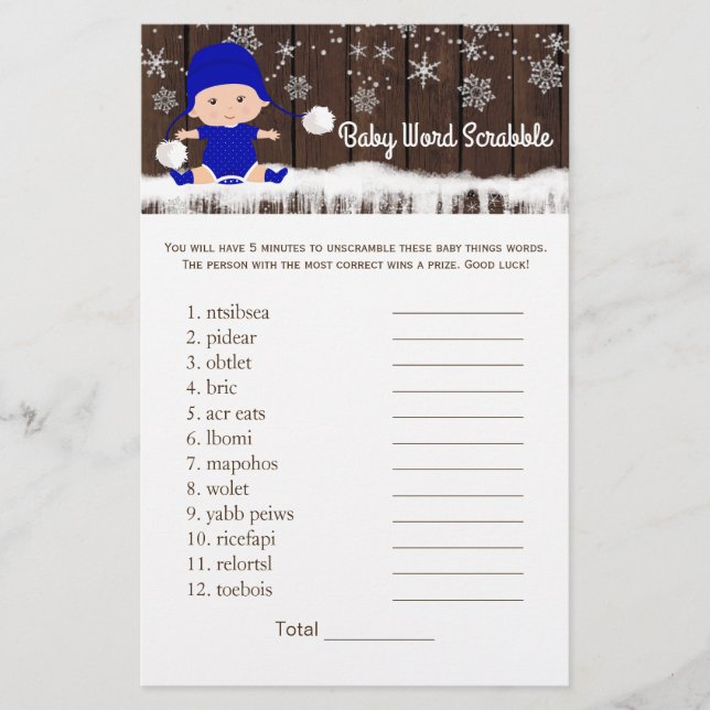 Flyer Jogos de Chuva de Bebê Menino Rima Infantil com Pa (Frente)