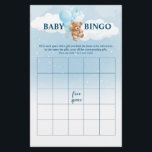 Flyer Jogos do Chá de fraldas Blue Teddy Bear BINGO<br><div class="desc">O Baby Bingo é um jogo divertido e interativo perfeito para qualquer chá de fraldas temático de ursos de pelúcia. Cada convidado recebe um cartão de bingo para preencher com presentes que você acha que serão abertos. À medida que a futura mãe abre os seus presentes, os convidados marcam os...</div>